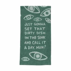 Dish In The Sink Cotton Jacquard Tea Towel