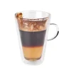 Double-Walled Borosilicate Glass Tall Coffee Cup, 280ml