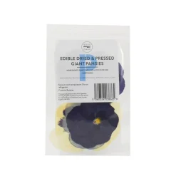 Edible Dried & Pressed Giant Pansies, 8 pieces