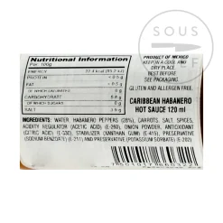El Yucateco Habanero Caribbean Sauce, 120ml