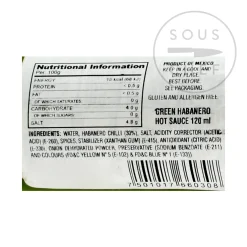 El Yucateco Habanero Green Sauce, 120ml