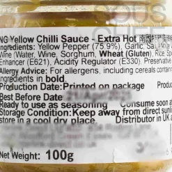Extra Hot Yellow Chilli Sauce, 100g