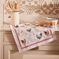 Farm Birds Cotton Tea Towel