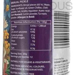 Ferns' Brinjal Pickle, 380g