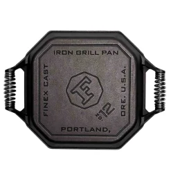 Finex Cast Iron Grill Pan with 2 Handles, 30cm (12inch)