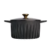 FIREUP Black Cast Iron Dutch Oven, 26cm