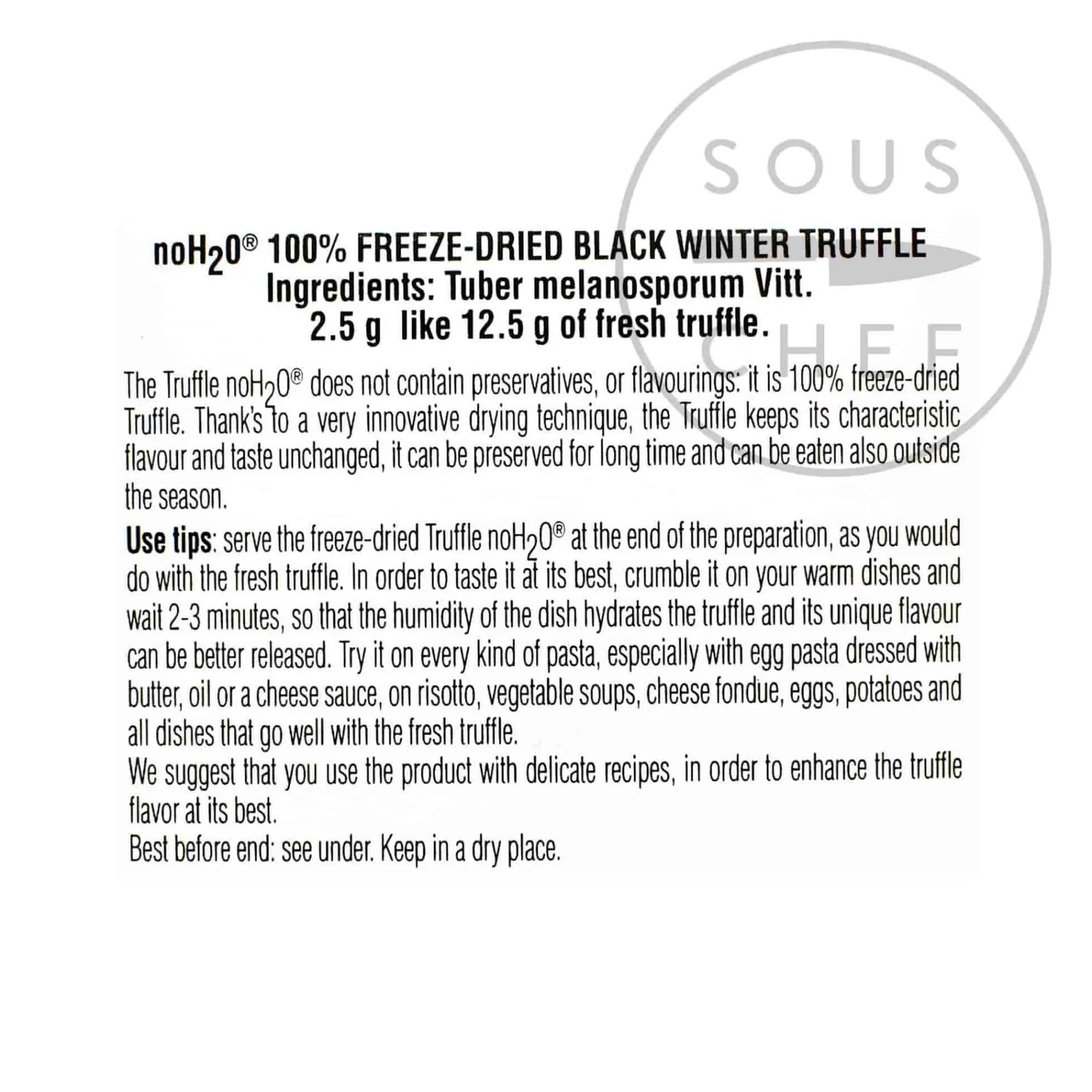 Freeze-Dried Winter Black Truffle, 2.5g