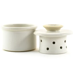 French Style Stoneware Butter Pot