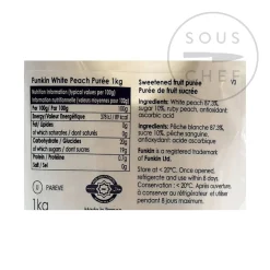 Funkin White Peach Puree, 1kg