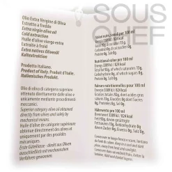 Galantino Puglian Extra Virgin Olive Oil in Orange Stripe Glass Bottle, 500ml