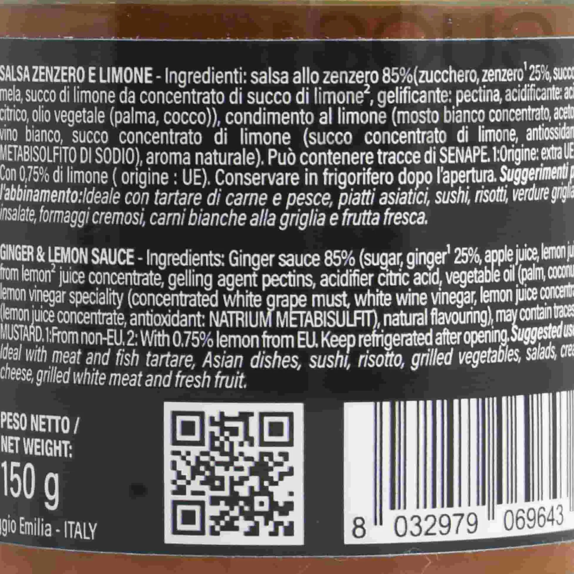 Ginger and Lemon Gourmet Spread, 150g