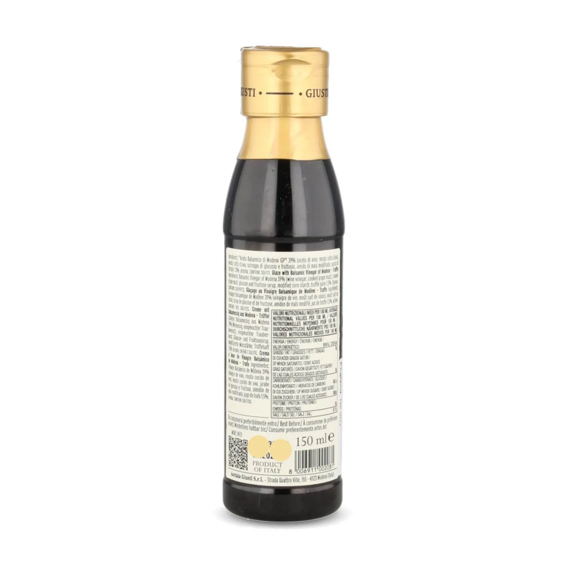 Giusti Balsamic Crema Truffle Glaze, 150ml