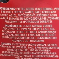 Gordal Olives with Chilli, 580ml