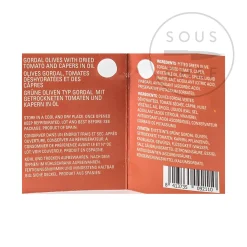 Gordal Olives with Dried Tomatoes and Capers, 580g