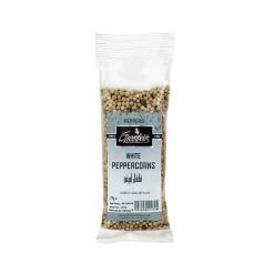 Greenfields White Peppercorns, 75g