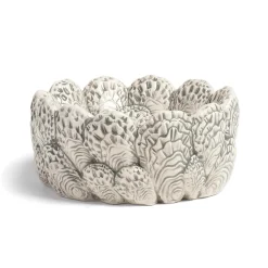Grey Oyster Serving Bowl, 19cm