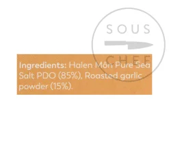 Halen Mon Pure Sea Salt with Roasted Garlic, 100g
