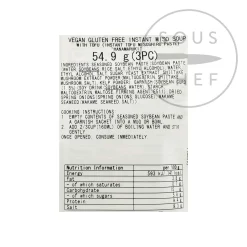 Hanamaruki Vegan Instant Miso Soup Tofu - 3 pack