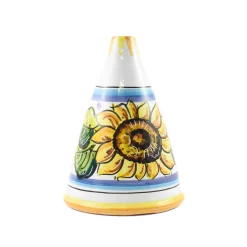 Hand Painted Italian Ceramic Olive Oil Bottle