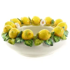 Handmade Tuscan Lemon Bowl, 35cm