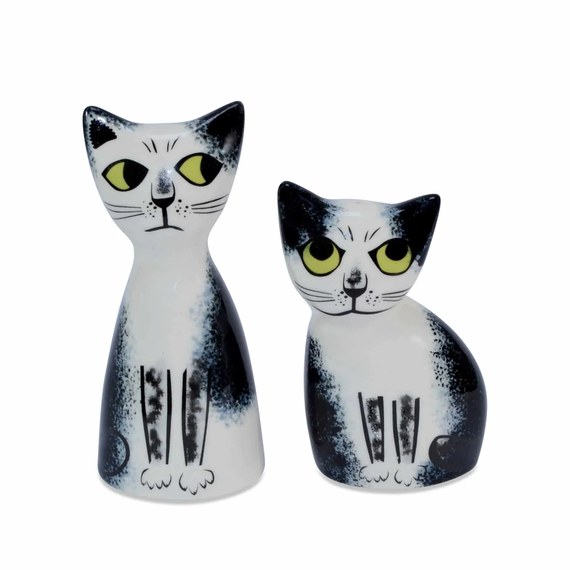 Hannah Turner Set of 2 Cat Salt & Pepper Shakers, 9.5cm