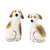 Hannah Turner Set of 2 Dog Salt & Pepper Shakers, 9.5cm