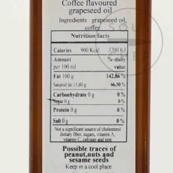 Huilerie Beaujolaise Virgin Grapeseed Oil with Coffee Beans, 250ml