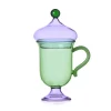 Ichendorf Milano Green Mug with Lilac Lid, 18.5cm