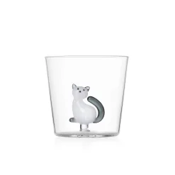Ichendorf Milano Grey Tail Sitting Cat Tumbler, 300ml
