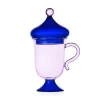 Ichendorf Milano Lilac Mug with Blue Lid, 18.5cm