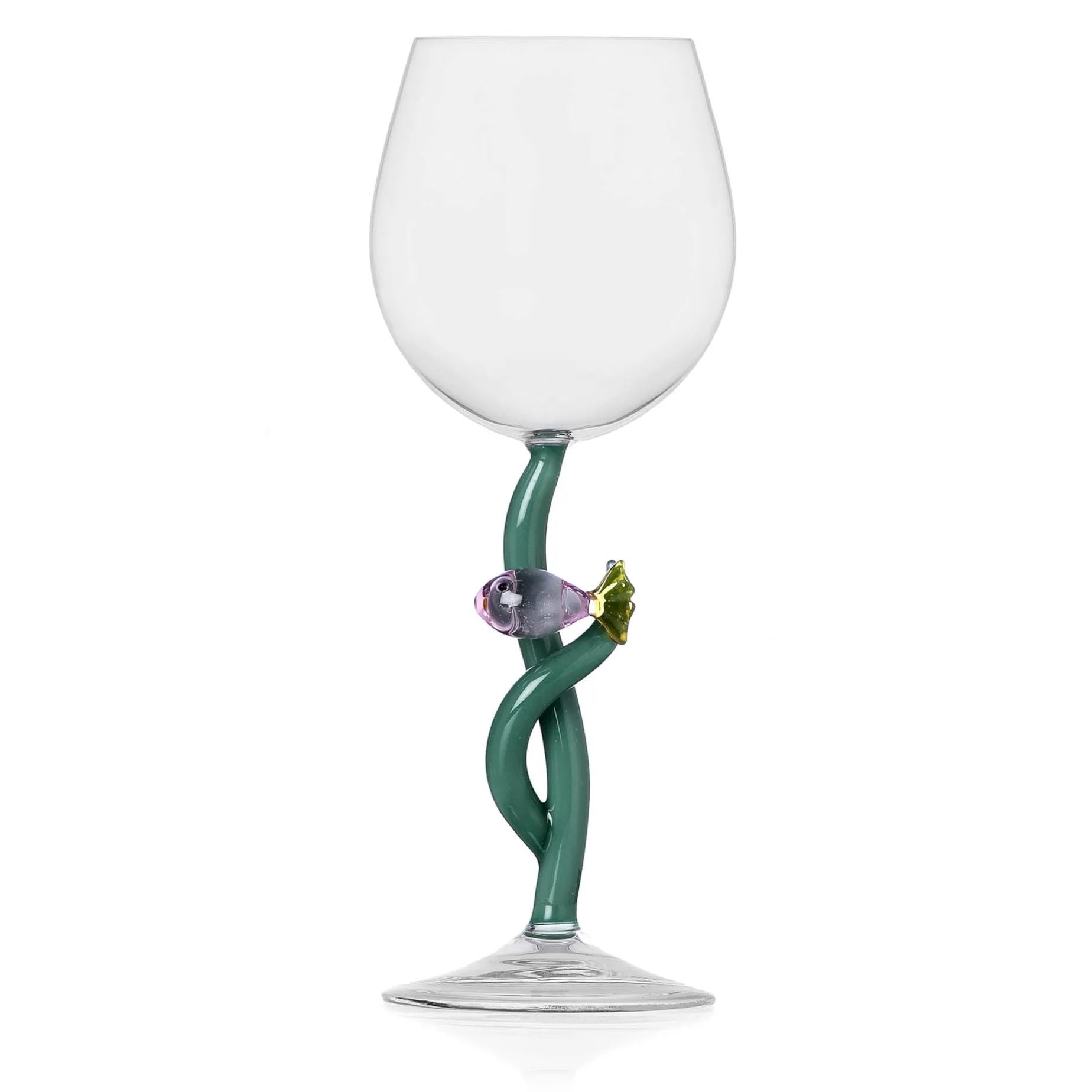Ichendorf Milano Pink Fish and Seaweed Wine Glass, 350ml