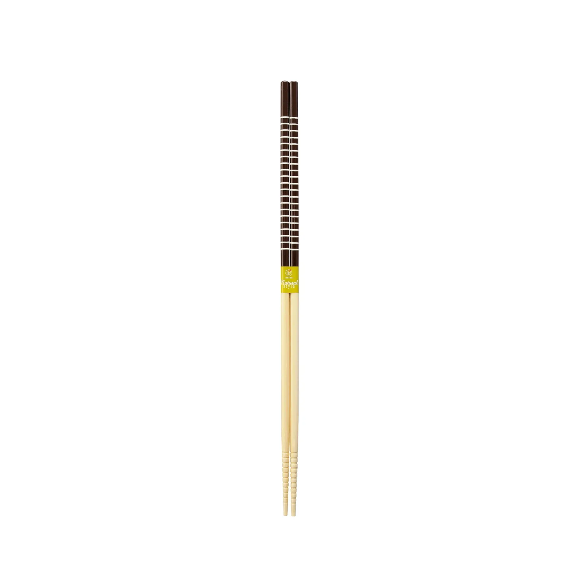 Japanese Brown Stripe Cooking Chopsticks, 33cm