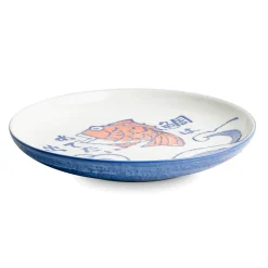 Japanese Fish Dinner Plate, 24.5cm