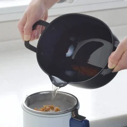 Japanese Iron Tempura Deep Frying Pot, 22cm