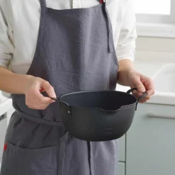 Japanese Iron Tempura Deep Frying Pot, 22cm