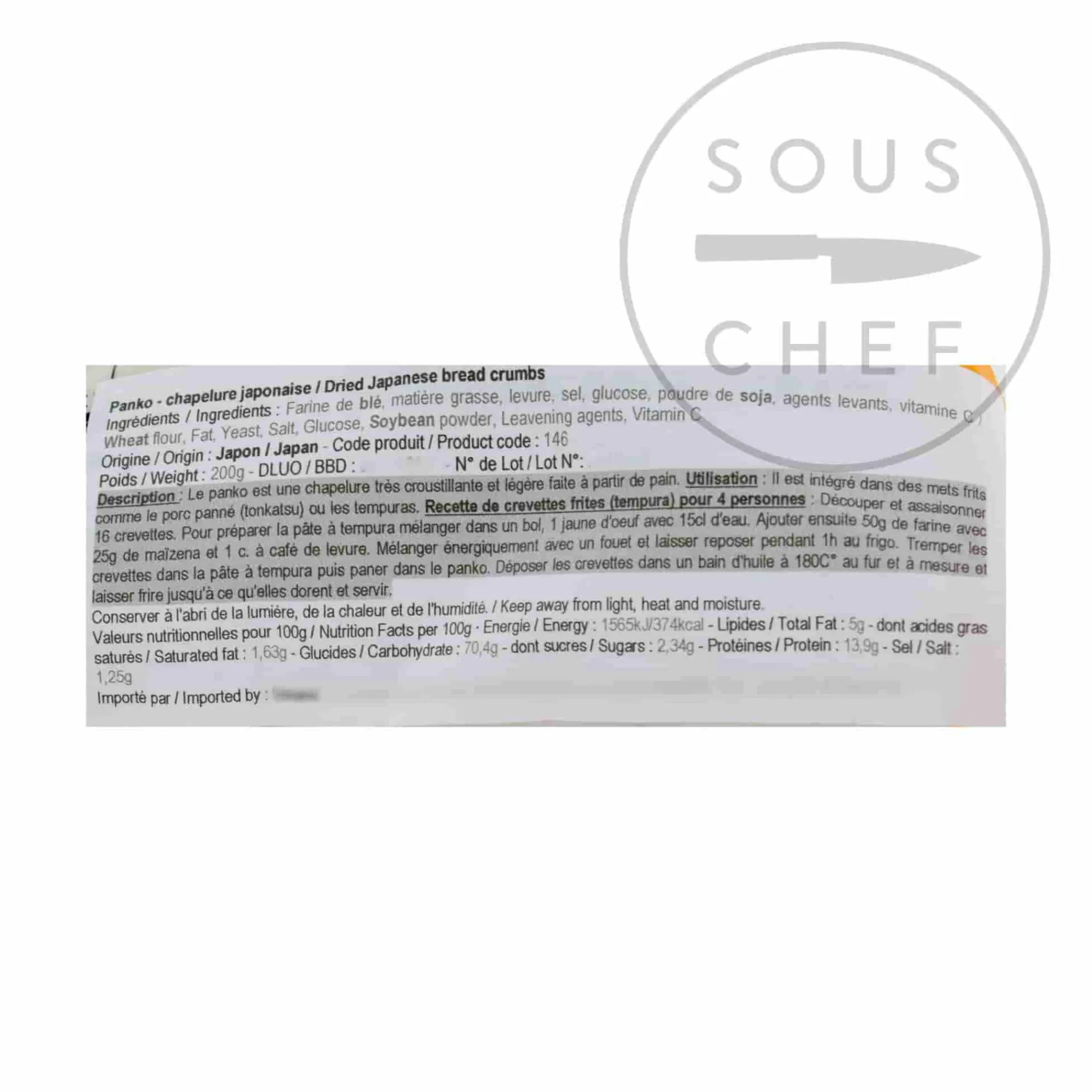 Japanese Panko Breadcrumbs, 200g