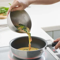 Japanese Stainless Steel Mixing Bowl with Pouring Spout