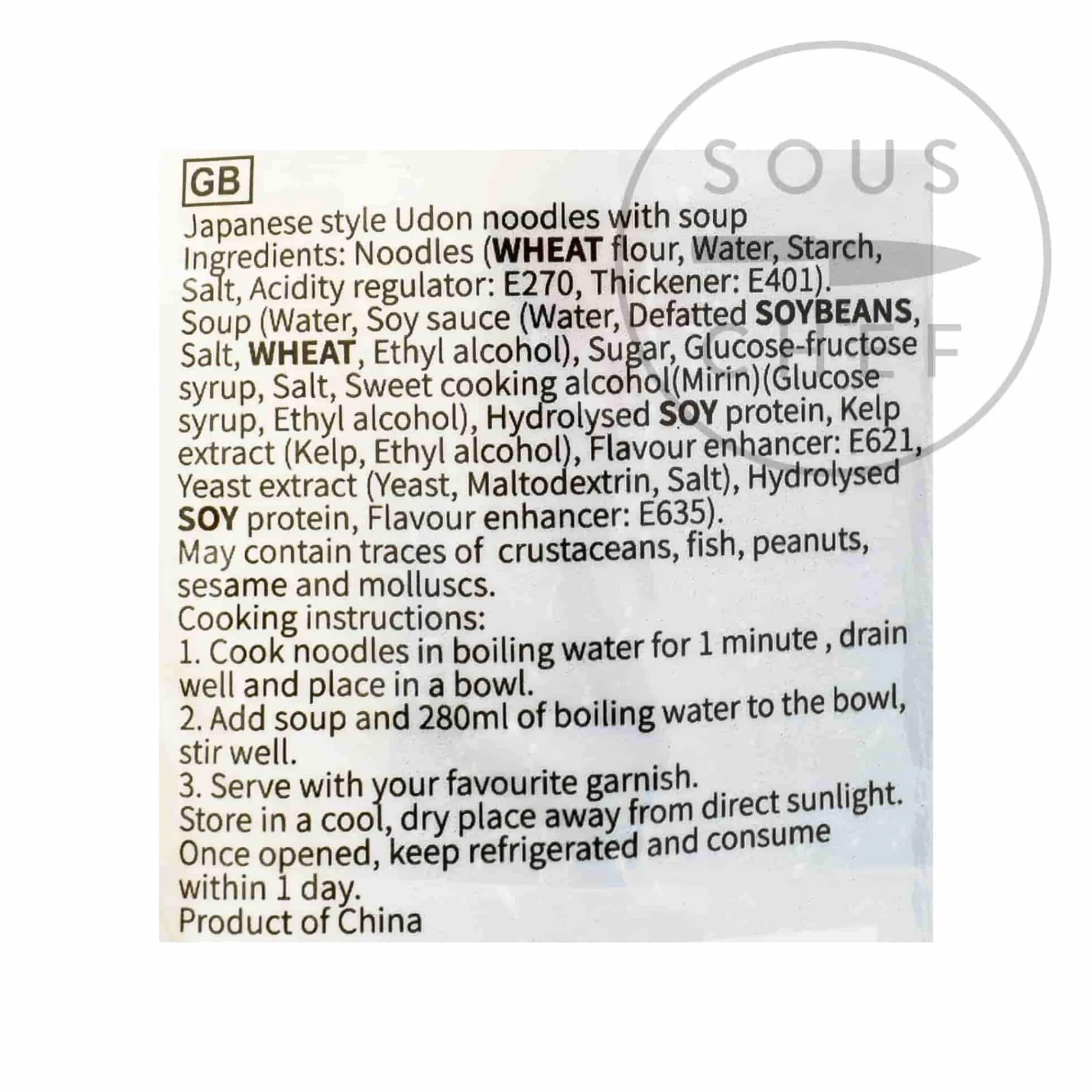 J-Basket Udon Noodle With Soup - 3 packs