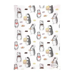 Jimbob Art Guinea Pig Biscuits Tea Towel