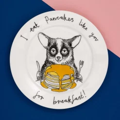 Jimbob Art I Eat Pancakes Like You For Breakfast! Side Plate, 20cm