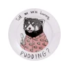 Jimbob Art Tell Me We're Having Pudding Side Plate, 20cm