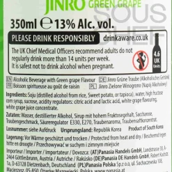 Jinro Chamisul Green Grape Soju 13V, 350ml