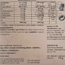 Jose Gourmet Mackerel Pate, 75g