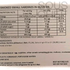 Jose Gourmet Small Smoked Sardines in Extra Virgin Olive Oil, 90g