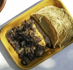 Kapka x Sous Chef Colourblock Enamel Roasting Dish, 21cm, Pink & Yellow