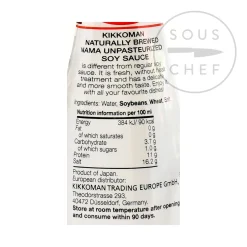 Kikkoman Nama Soy Sauce - Raw Unpasteurised, 200ml
