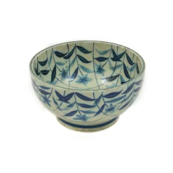 Kikyo Flower Ramen Bowl, 17cm dia x 9cm