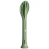 Koziol Klikk Pocket Stacking Cutlery Set, Green
