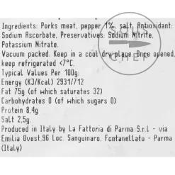 La Fattoria Di Parma Trancetti di Guanciale, 220g