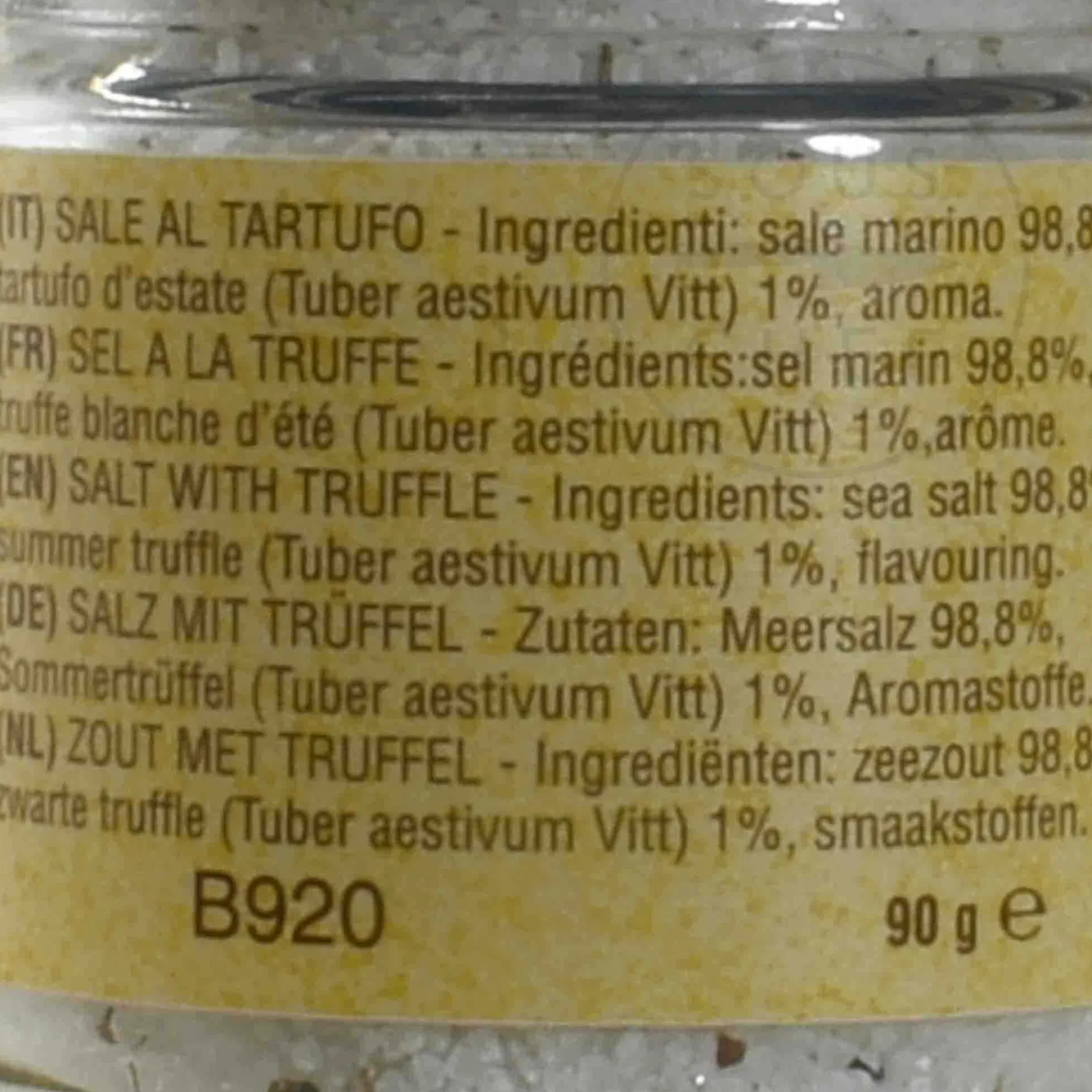 La Favorita Truffle Salt, 90g